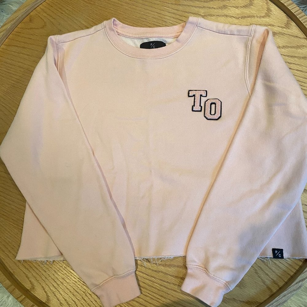 Peace Collective Pink Toronto Crop Sweatshirt *never worn